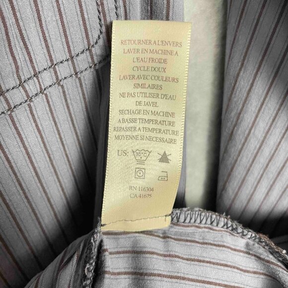 CONVERSE x JOHN VARVATOS Womens Y2K Pin Striped Button Up Mini Dress Size M - Picture 5 of 8